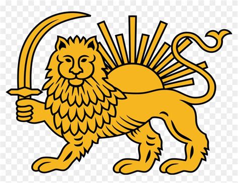 Transparent Emblem Lion National Symbol Of Iran Hd Png Download