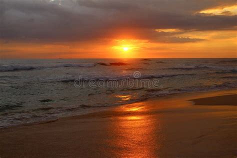 Indian Ocean The View From The Beach In Bentota Sri Lanka Stock Image