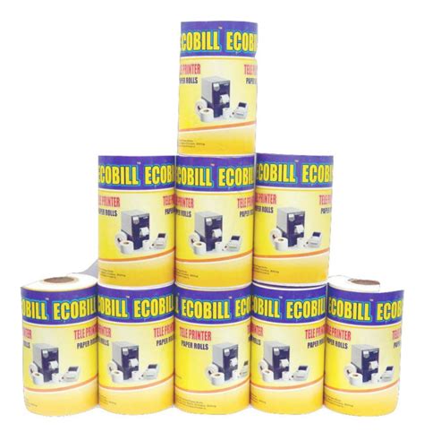 Ecobill Thermal Paper Rolls 57 15 Pack Of 50 Office Products