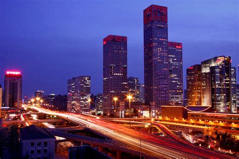 Amazing Night View Of Beijing Cn