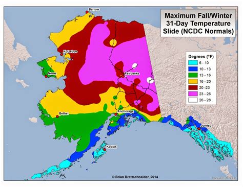 Deep Cold Alaska Weather And Climate Fall Temperature Drop Off