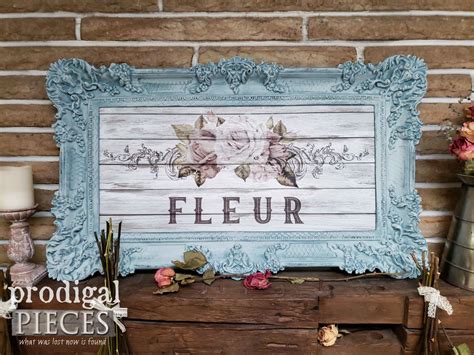 Shabby Chic Wall Art With French Graphic Prodigal Pieces Shabby