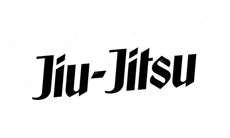 Logotipo De Jiu Jitsu Ilustración Vectorial Vector Premium