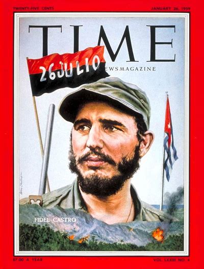 TIME Magazine Cover Fidel Castro Jan 26 1959 Fidel Castro Cuba