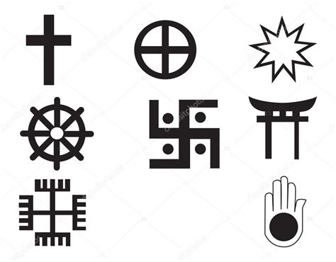 Different Religions Symbols — Stock Vector © Morphart 4763719