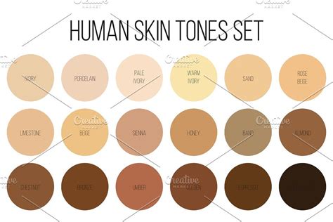Human Skin Tone Color Palette Set Colors For Skin Tone Color Images And Photos Finder
