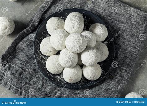 Homemade Sweet Powdered Donut Holes Stock Image Image Of Donuts