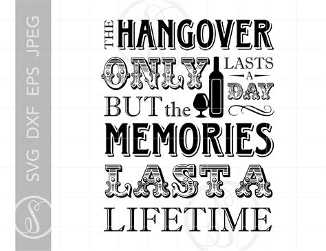 Drinking Quotes Svg Cut Files Hangover Quote Bar Sign Svg Etsy