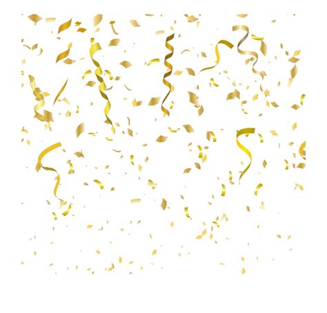 High Resolution Gold Confetti Png