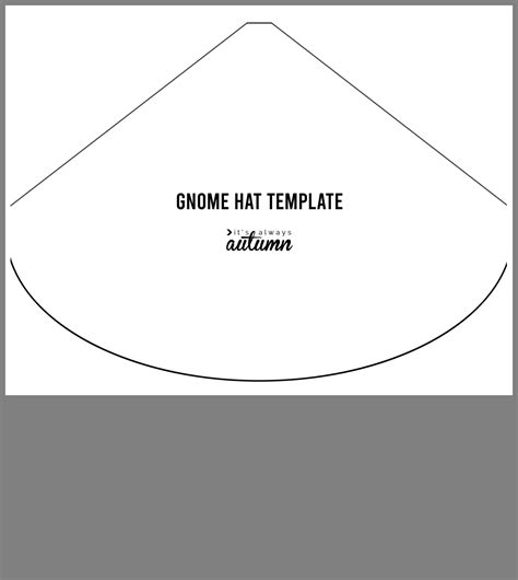 Gnome Hat Template Printable
