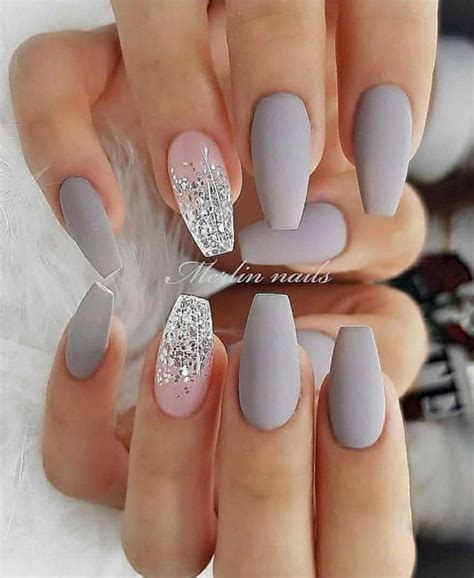The Best 51 Gray Nail Designs For 2023 Stylish Belles Gel Nails