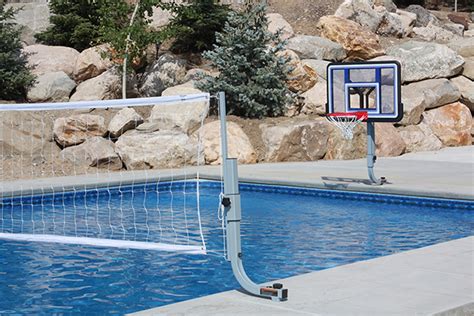 Stay cool and have a ton of family fun with a pool volleyball set! Double your fun with Swimshape's 2-in-1 Basketball ...