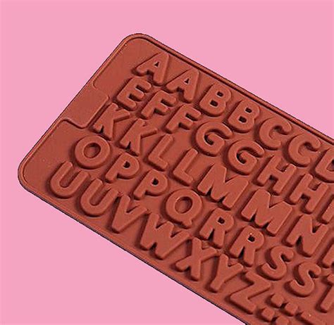 Alphabet Candy Mold Silicone Alphabet Mold Letters Chocolate Molds