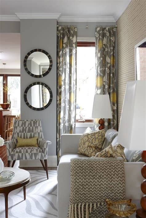 Shop your favorite brands including sun zero, elrene, lichtenberg, madison park, dkny and more! Yellow and Gray Curtains - Contemporary - living room ...
