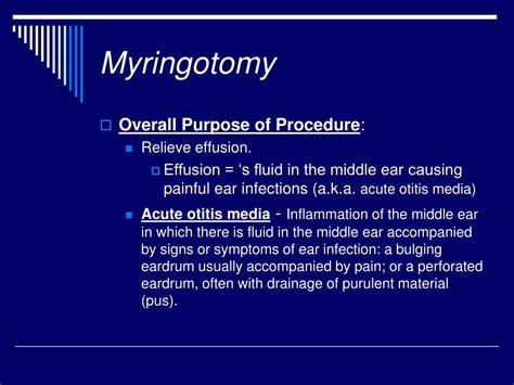 Ppt Myringotomy With Ear Tubes Powerpoint Presentation Free Download