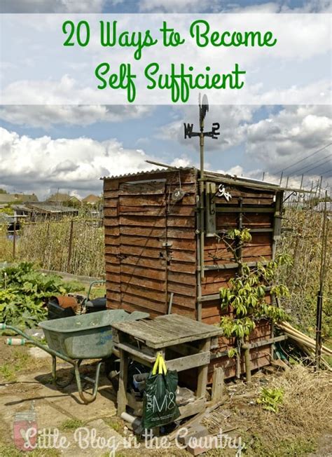 Ways To Become Self Sufficient