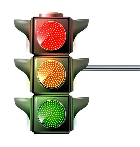 At A Traffic Light The Three Colors Light Up Red Yellow And Green At