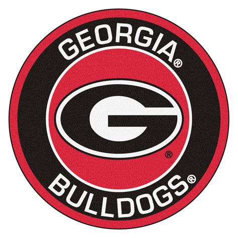 University Of Georgia Bulldogs Logo Roundel Mat 27