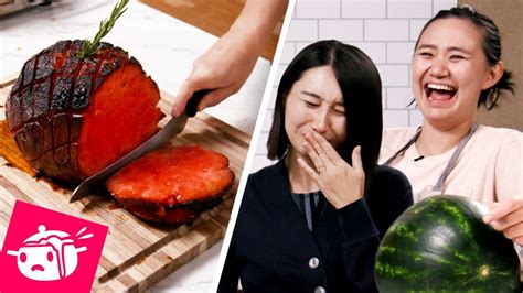 i tried to re create this watermelon ham eating your feed tasty youtube