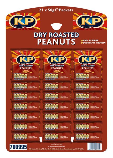 Buy Kp Dry Roasted Peanuts 21 X 50g Pub Card Online 365 Drinks