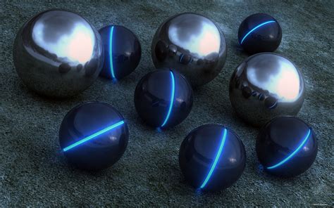 3d Glass Balls Reflection Hd Desktop Wallpapers Hd