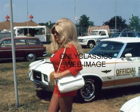 INDY Sexy Linda Vaughn Photo Busty Trophy Girl Hurst Olds Pace Car Wow PicClick