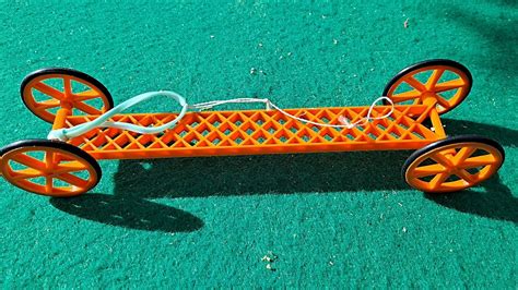 Put A Rubber Band On It 0347 3d Printed Rubber Band Powered Car With O
