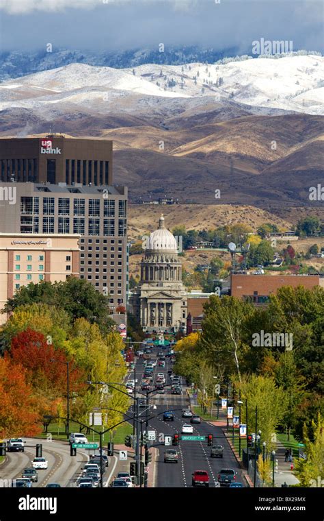 Autumn In Boise Idaho Usa Stock Photo Alamy