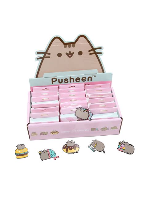 Pusheen Blind Box Enamel Pin Pusheen Toys For Girls Pink Hello Kitty