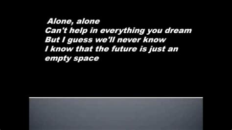 Roman Lob Alone Lyrics On Screen Youtube