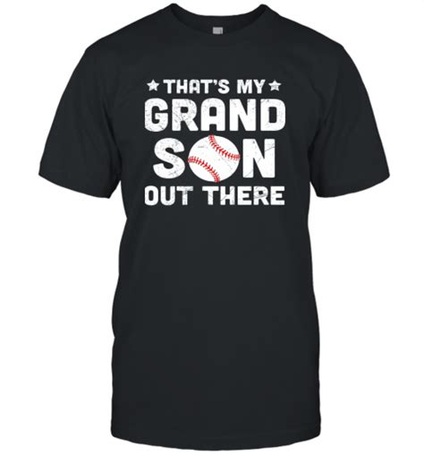 Grandma Thats My Grandson Out There Baseball Unisex Jersey Tee