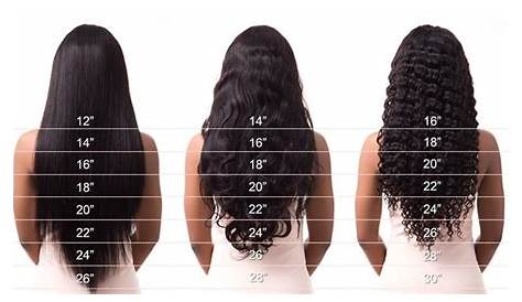women's hair length chart