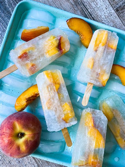 Adult Peach Icicle Popsicles Desocio In The Kitchen