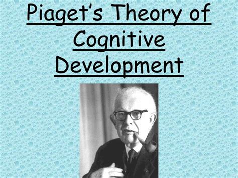 Ppt Piagets Theory Of Cognitive Development Powerpoint Presentation