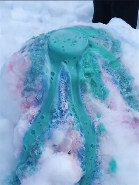 Snow Volcano Science Experiment ⋆ Raising Dragons