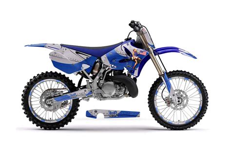 First, i got works connection on the horn. Yamaha YZ125 2 Stroke Dirt Bike Graphics: T Bomber - Blue ...