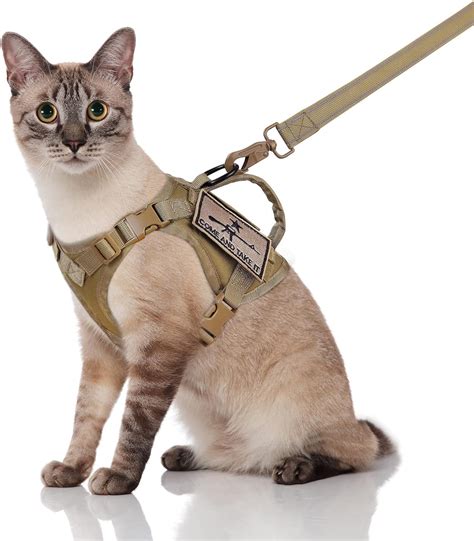 Pet Supplies Salfse Tactical Cat Harness And Leash Escape Proof