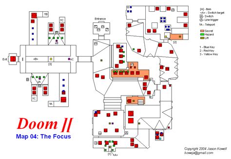 Doom Ii Hell On Earth Level 04 Map  Final Neoseeker Walkthroughs