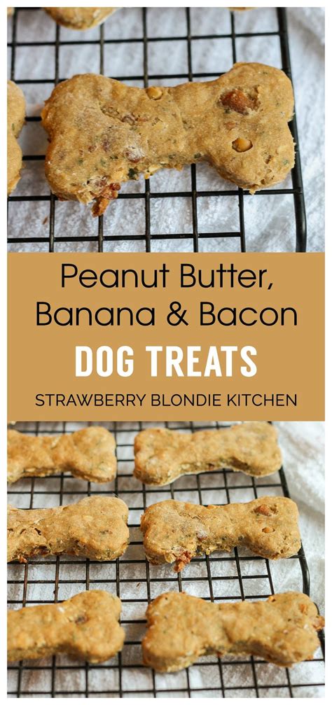 Diy Peanut Butter Bacon Banana Dog Treats Strawberry Blondie Kitchen