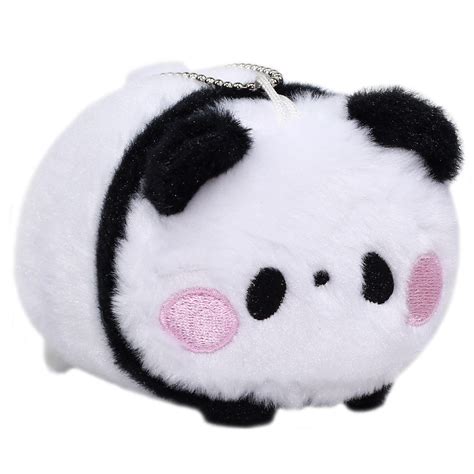super soft mochii cute panda plush japanese squishy plushie toy kawaii bear black white 3 5