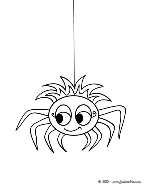 Image  Coloriage ARAIGNEE HALLOWEEN  Coloriage araign e rigolote