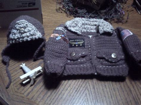 Sister claire is a trademark of miss yamino. Air Force Bomber Baby Jacket with Aviator Hat Newborn to ...