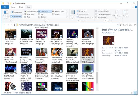 Amiga Forever Screenshot Rp9 Files In File Explorer
