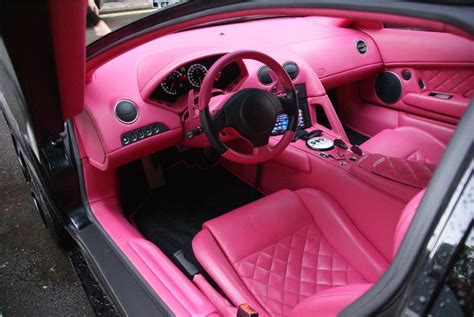 Pink Lamborghini Interior Cor De Rosa Garotas