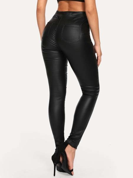 Venta Mujeres Pantalones De Cuero En Stock