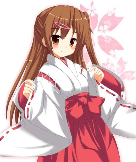 Anime Animegirl Miko Half Updo Picture Search Japanese Outfits
