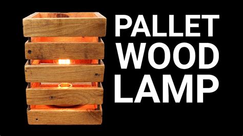 How to make a modern wooden clock | diy project. How To Make a Pallet Wood Lamp - YouTube