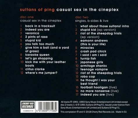 Casual Sex In The Cineplex 2cd Expanded Edition Sultans Of Ping Fc