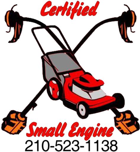 Certified Small Engine Repair Lawn Care Repair Man Clipart Full
