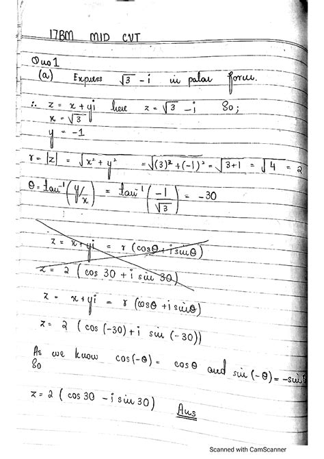 Solution Complex Variables And Transforms Solved 1 Studypool